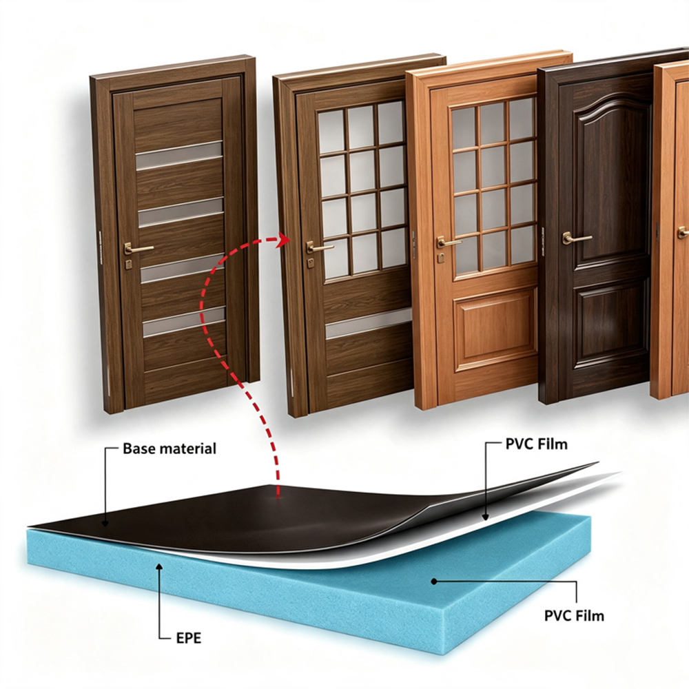 PVC Door Sheet Decorative Film Extruder Extrusion Line