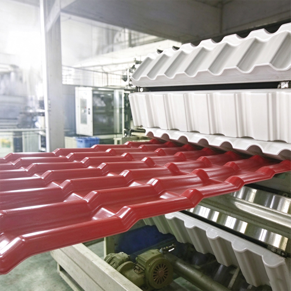 PVC Single-Layer / Multi-Layer Insulated Corrugated Sheet / Roman Tile Extruder Line