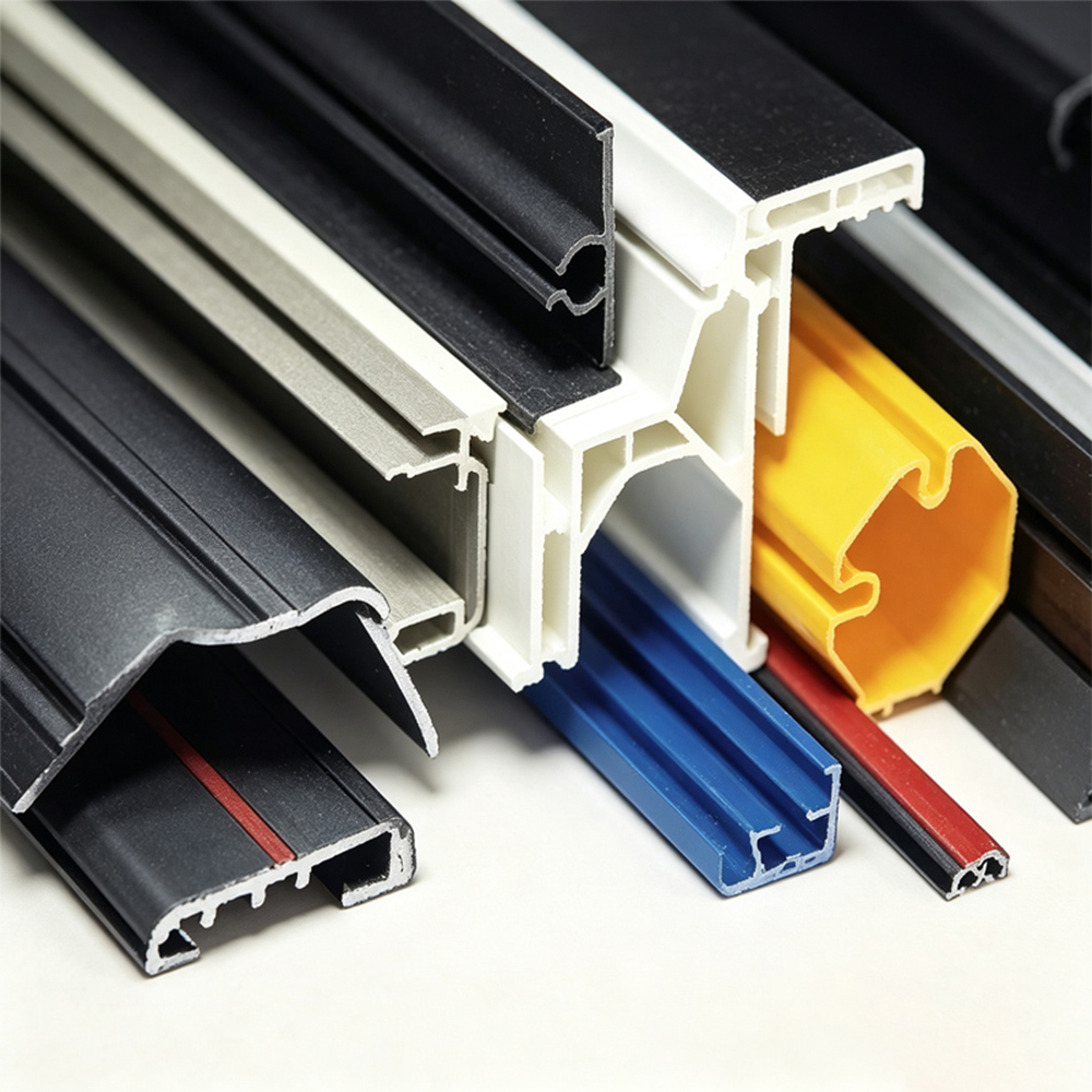 PVC/PP/PE/PC/ABS Profile Extruder Extrusion Line