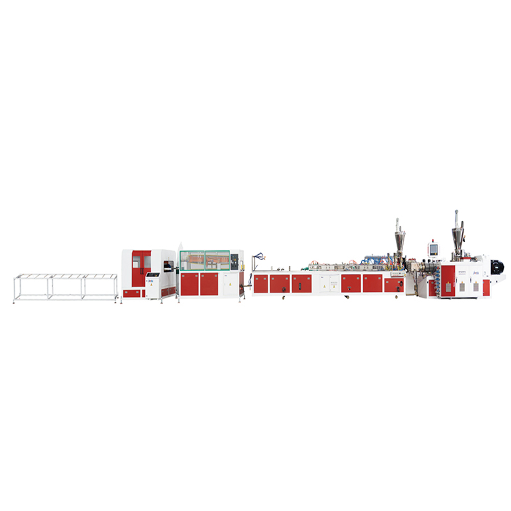 PVC Plastic-Steel / PVC Wood-Plastic Wide Sheet Extruder Line