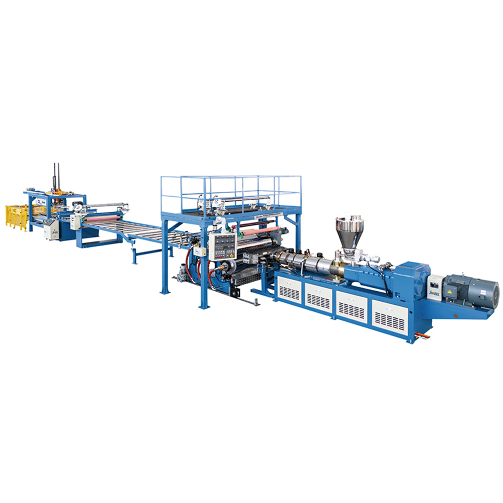 PVC Transparent Sheet / Decorative Sheet Material Extrusion Extruder Production Line