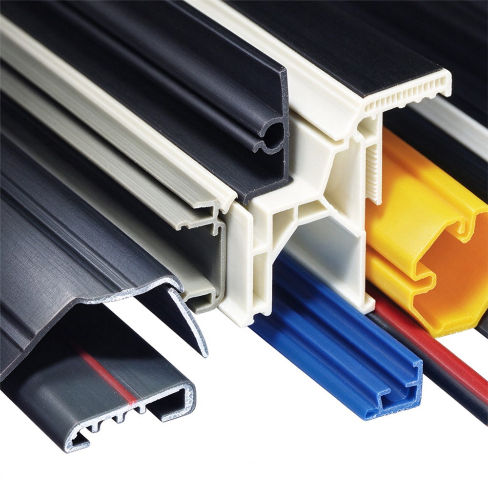 PVC/PP/PE/PC/ABS  Plastic Profile Extruder Extrusion Line